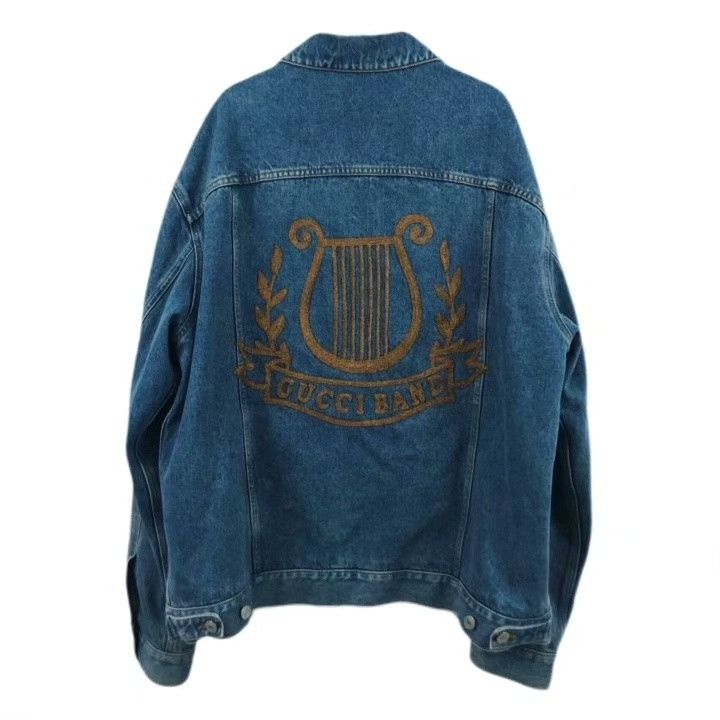 Gucci Gucci Blue Logo Embroidered Denim Jacket Size US L / EU 52-54 / 3 - 2 Thumbnail