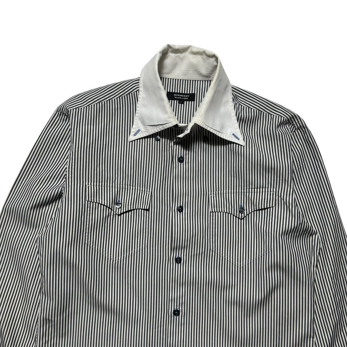 Burberry Burberry Black Label Logo Button Up Shirt Size M / US 6-8 / IT 42-44 - 2 Thumbnail