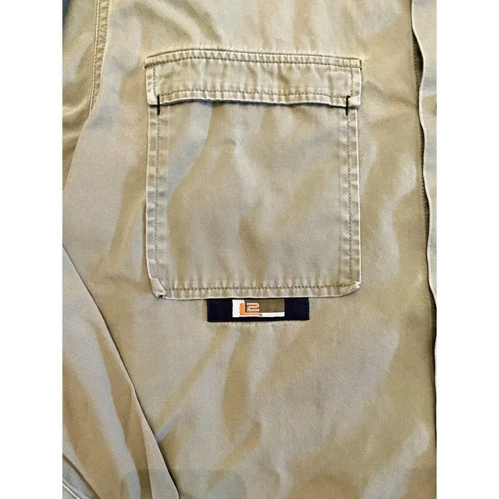 Levi's Vintage Clothing Vintage 90s Levis L2 Heavy Utility Work Shirt Olive Green L Size US L / EU 52-54 / 3 - 3 Thumbnail