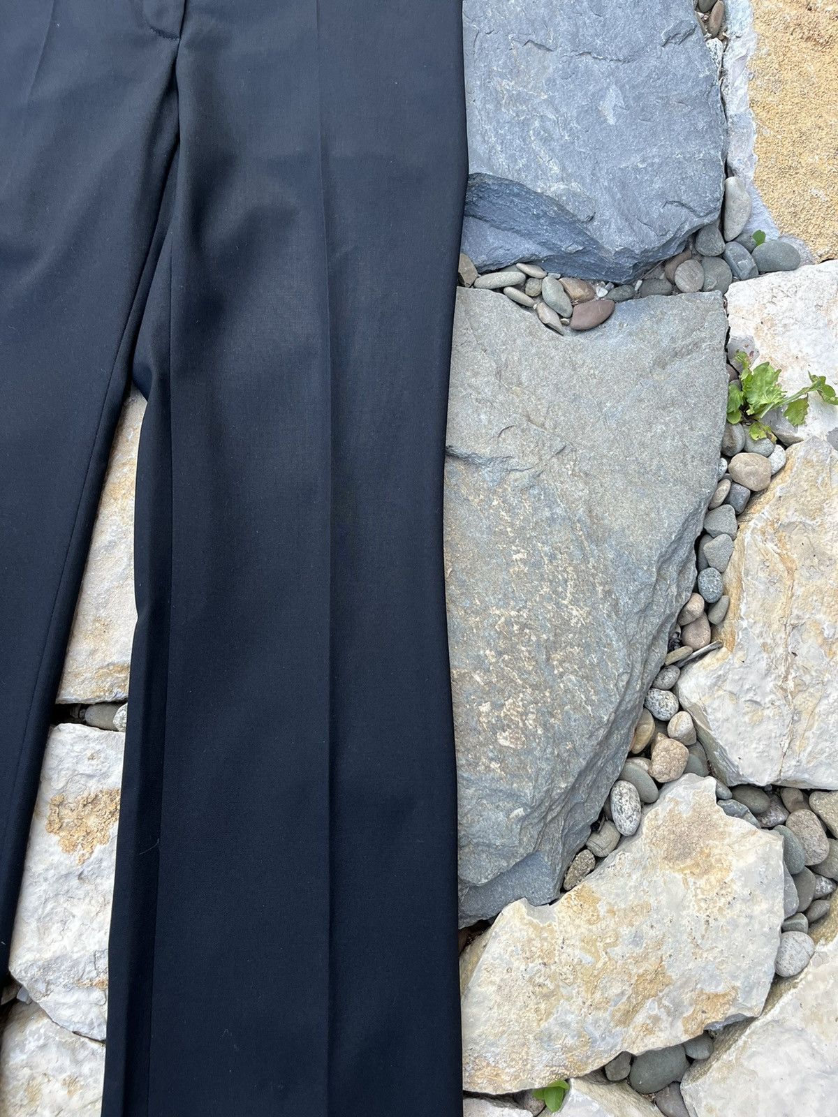 Designer × Prada Prada wool crease trousers pants casual regular baggy Size 30" / US 8 / IT 44 - 5 Thumbnail