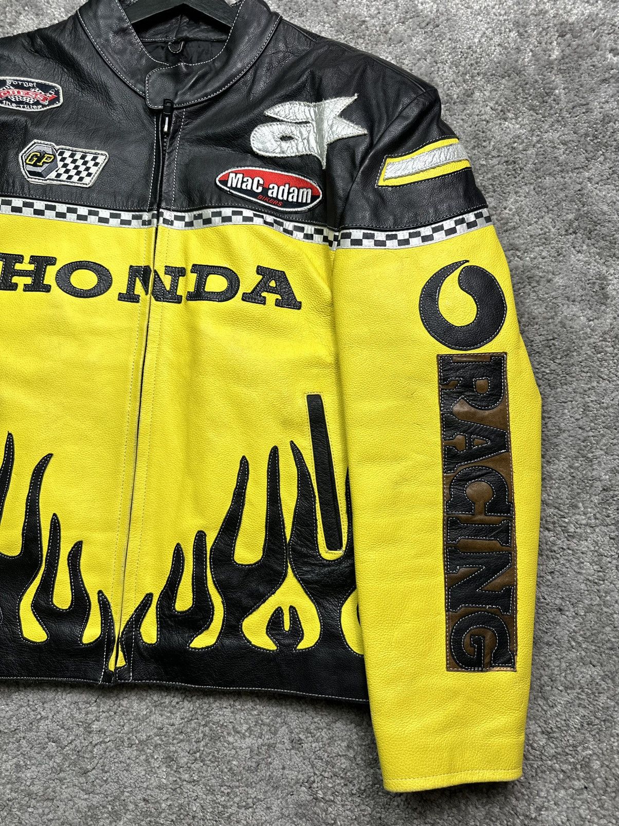 Honda × Vintage Vintage Honda Leather Jacket Size US L / EU 52-54 / 3 - 3 Thumbnail