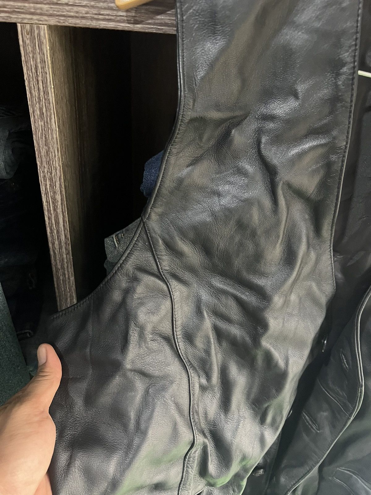 Johnbull 🔥Vintage Black Johnbull Leather Vest Size US M / EU 48-50 / 2 - 7 Thumbnail