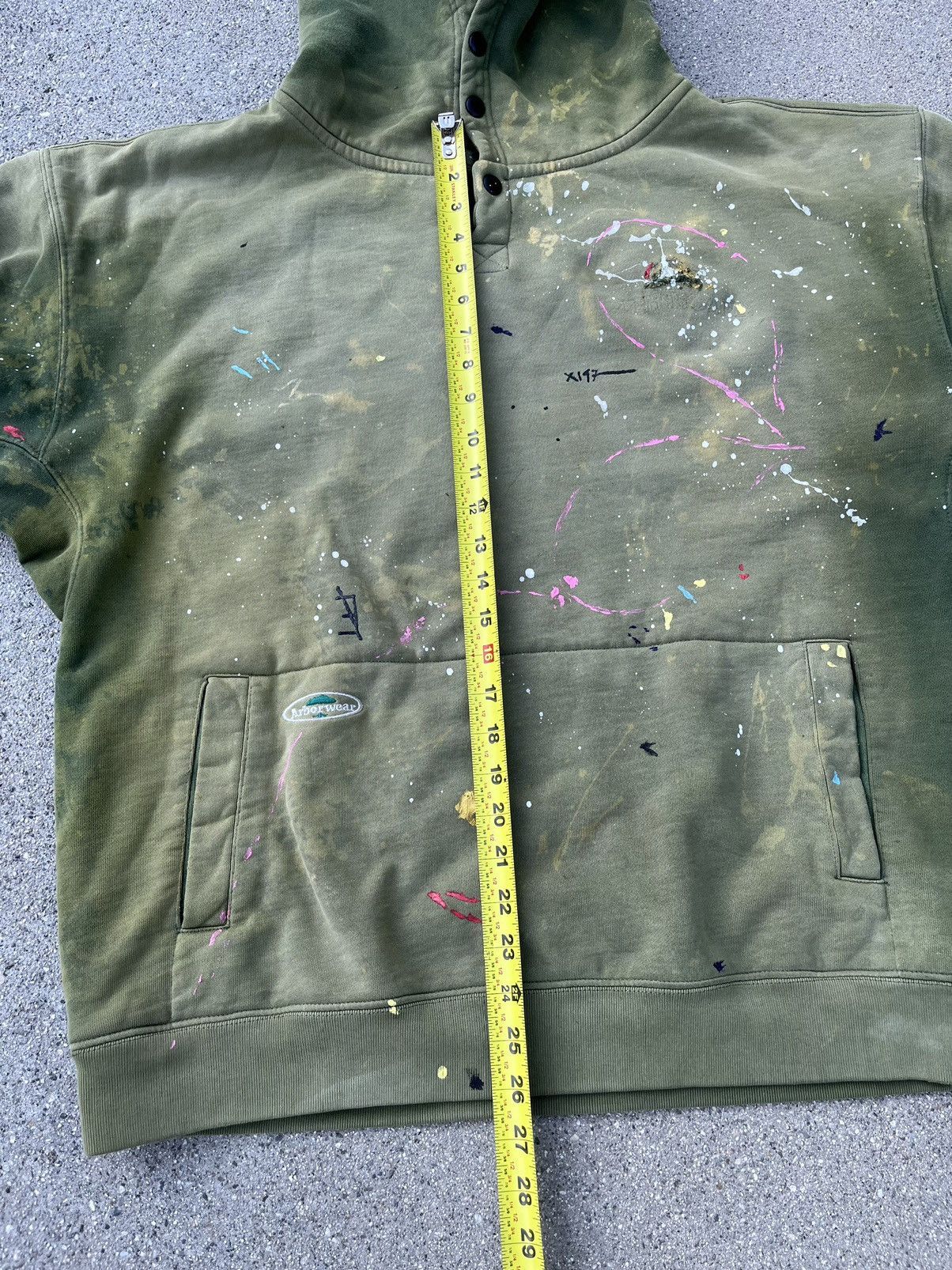 Carhartt × Japanese Brand Custom Arborwear Hoodie Sun Fade Distressed Thrashed Tree Size US L / EU 52-54 / 3 - 7 Thumbnail