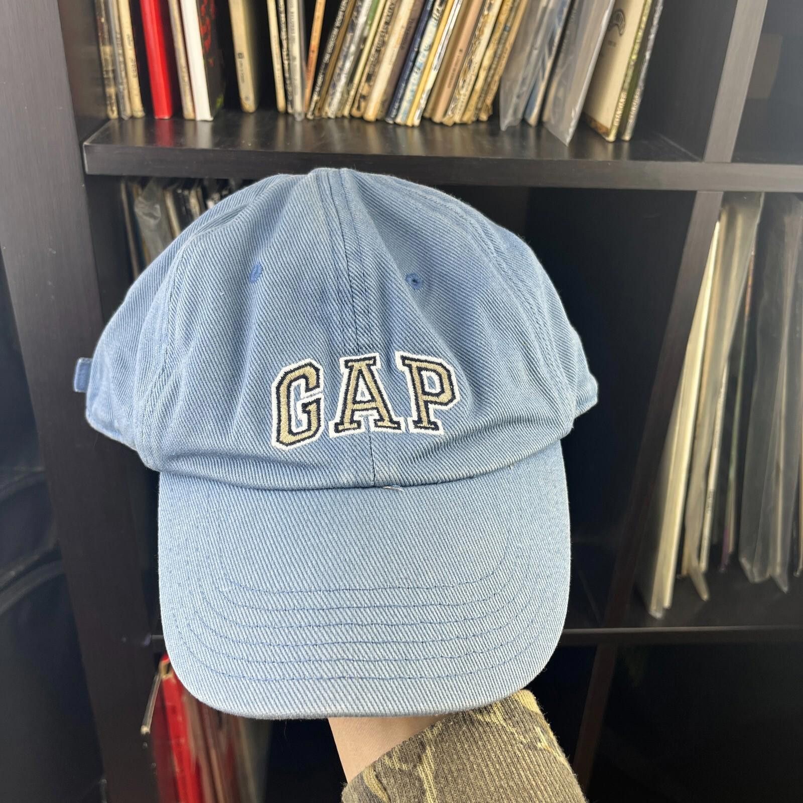Gap Vintage 90s Gap Strap Back Hat Medium Large Baby Blue Size ONE SIZE - 1 Thumbnail