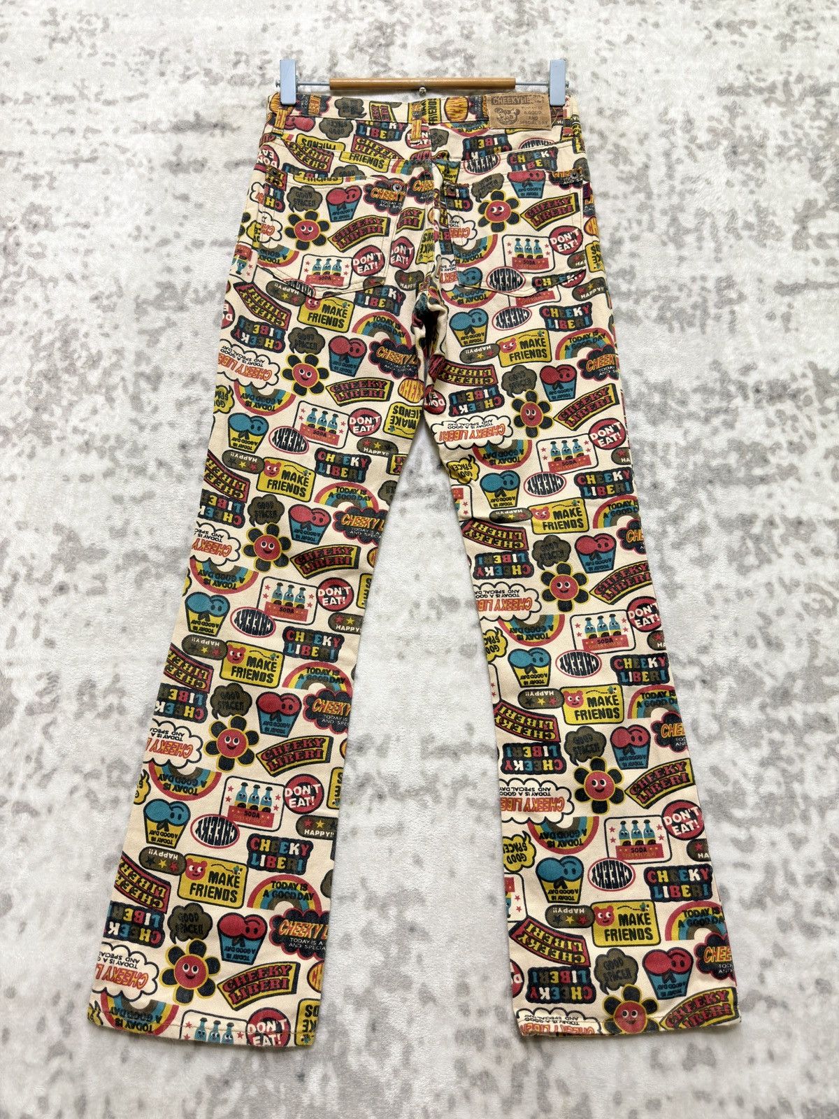 Hysteric Glamour Flare CHEEKYLIBERI Over Print Hysteric Style Design Pant Size US 26 / EU 42 - 2 Thumbnail