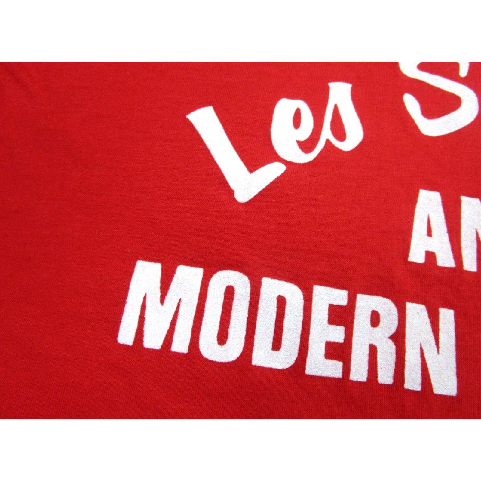 Vintage VINTAGE Sportswear Shirt Mens L red Graphic Print 70s 80s T‑Shirt Crew Neck Short Sleeve Vintage Cowboy Punk 70s People Men's Size US L / EU 52-54 / 3 - 3 Thumbnail
