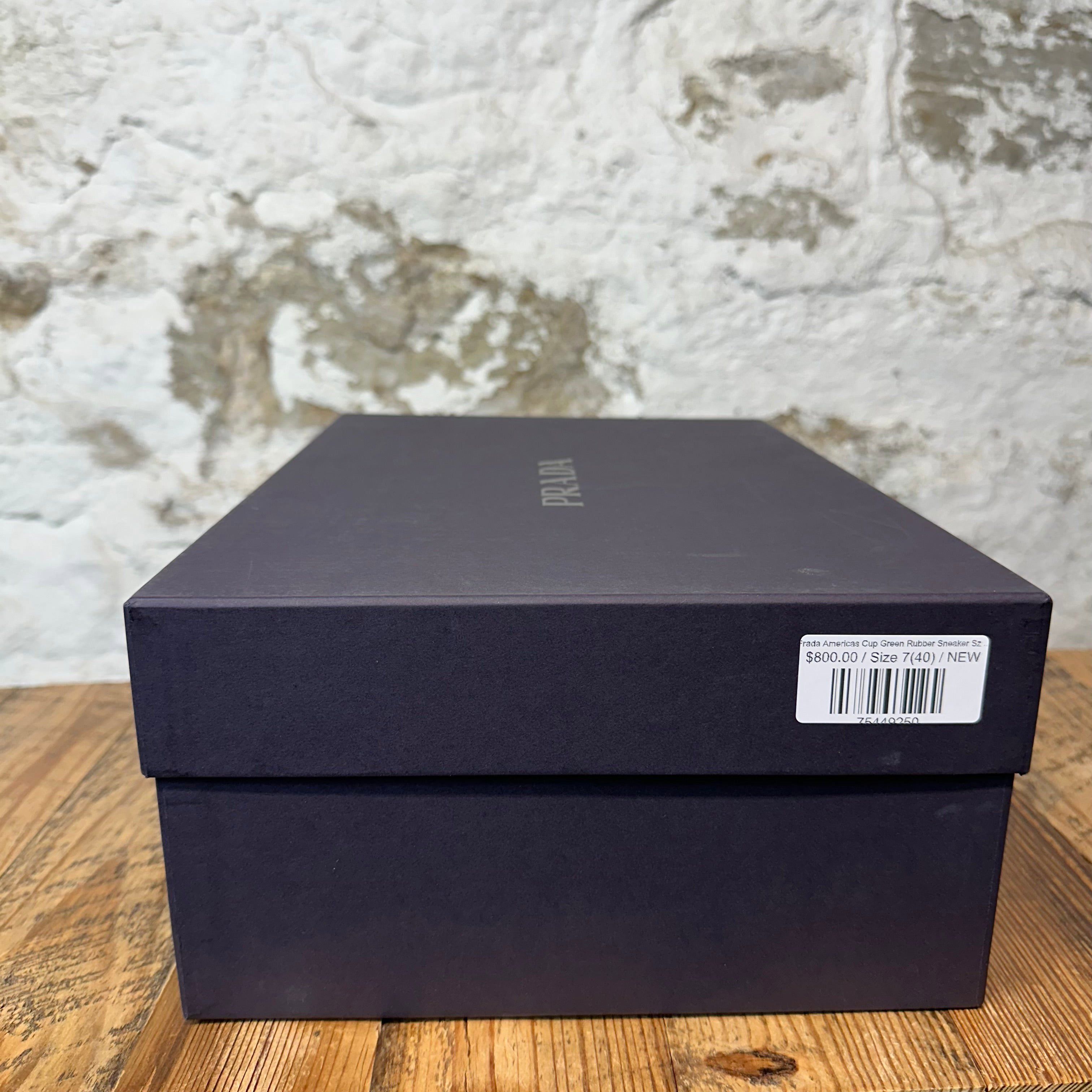 Prada Prada Americas Cup Green Rubber Sneaker Sz 7 (40) DS Size US 7 / EU 40 - 8 Thumbnail