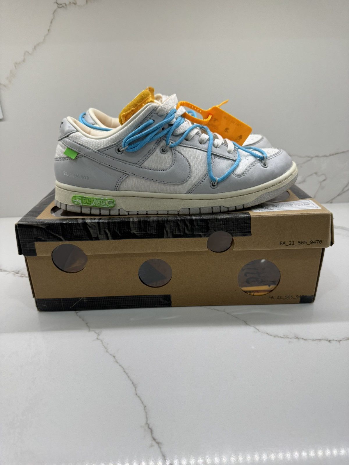 Nike × Off-White × Virgil Abloh Off-White x Nike Dunk Low Lot 02 Size US 10 / EU 43 - 1 Thumbnail