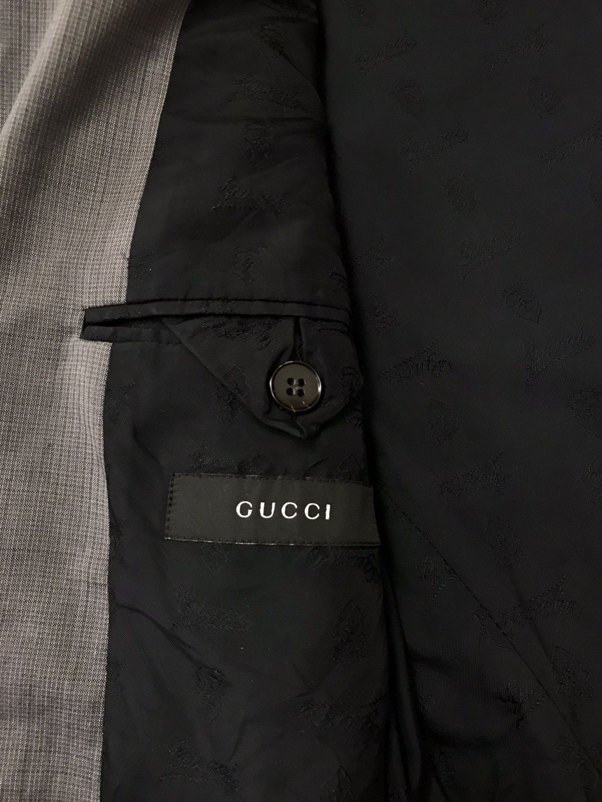 Gucci Gucci Stripped Dark Gray Formal Blazer/Jacket Size 48R - 8 Thumbnail