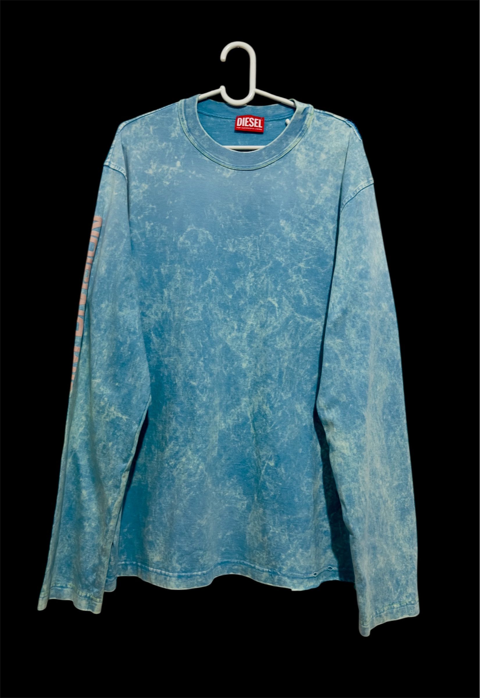 Diesel Acid-wash long-sleeve T-shirt in Blue Size US M / EU 48-50 / 2 - 2 Thumbnail