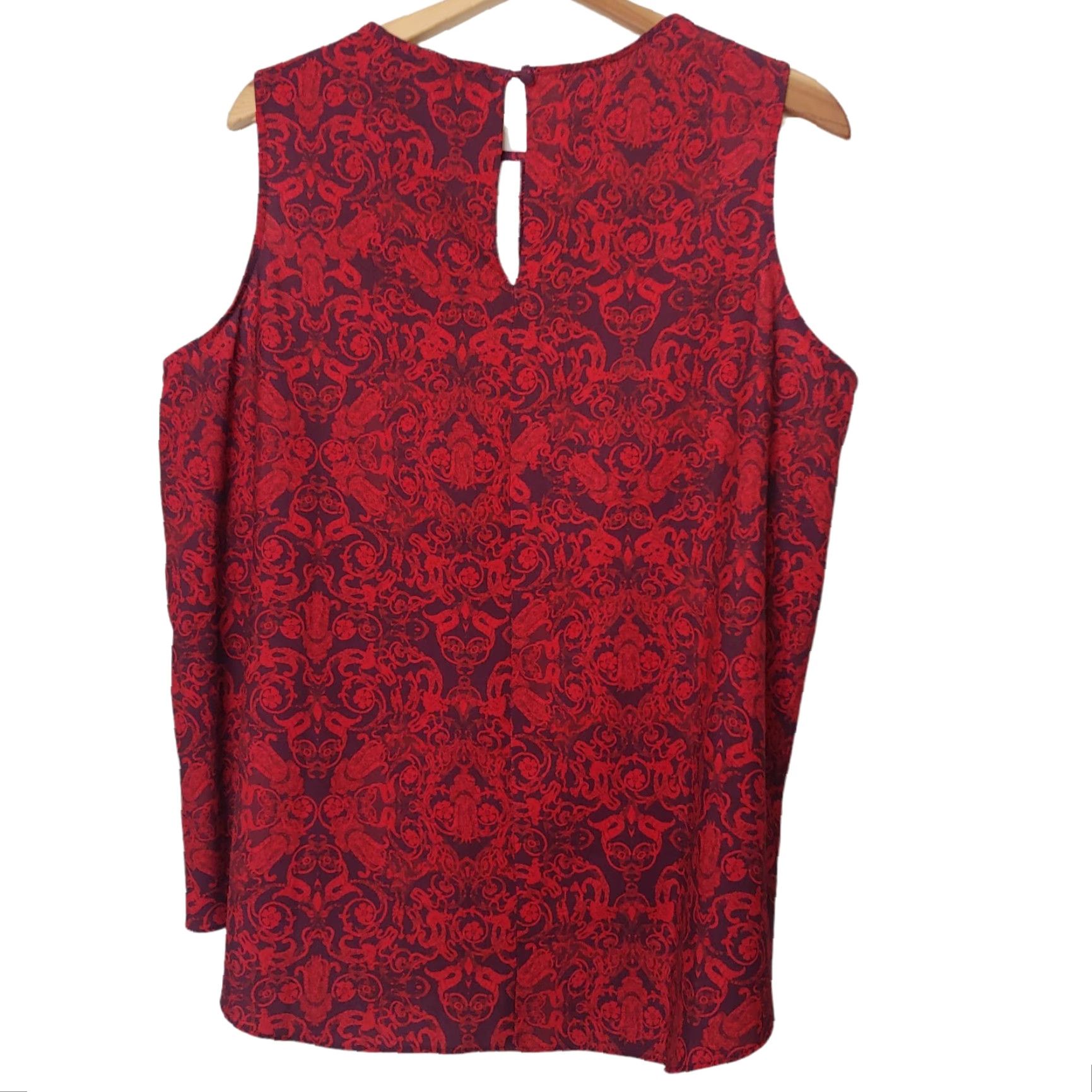 Disney Disney Through the Looking Glass by GIULIANA 1X Outfit Shirt Pants Red Women Size XL / US 12-14 / IT 48-50 - 7 Thumbnail
