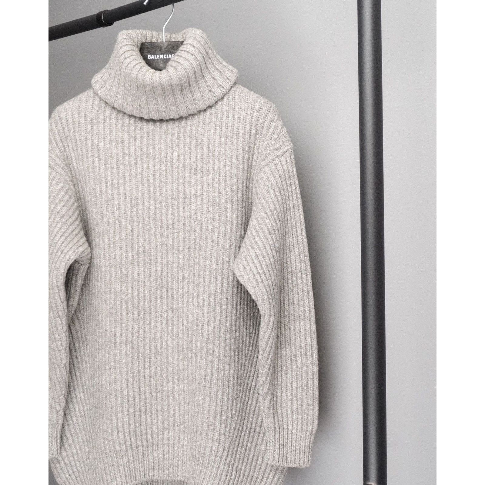 Acne Studios Acne studios grey oversized knit wool turtleneck sweater Size XS / US 0-2 / IT 36-38 - 3 Thumbnail