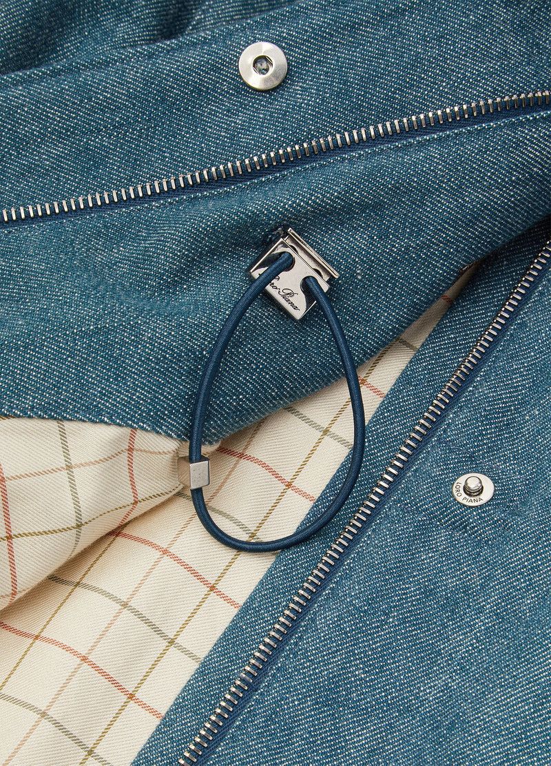 Loro Piana o1srvl11e0526 FAP2842 Traveler Mini Field Jacket in Blue Size M / US 6-8 / IT 42-44 - 8 Thumbnail