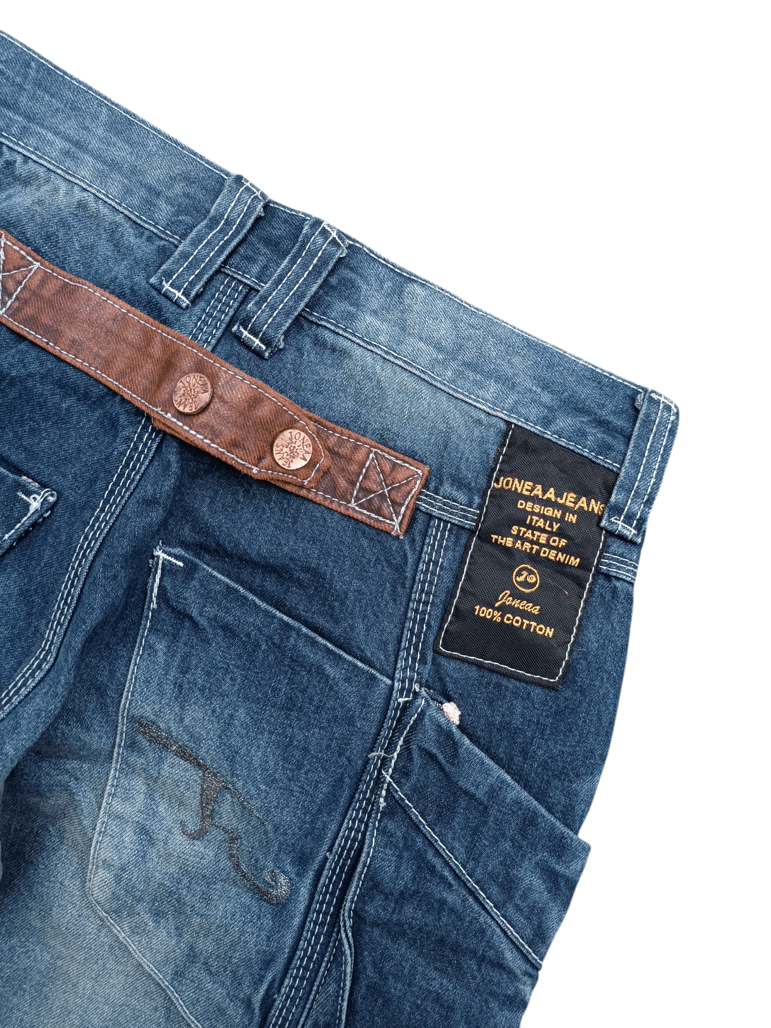 Hysteric Glamour RARE Joneaa Multi Pocket Design Knee Strap Jeans Size US 30 / EU 46 - 5 Thumbnail