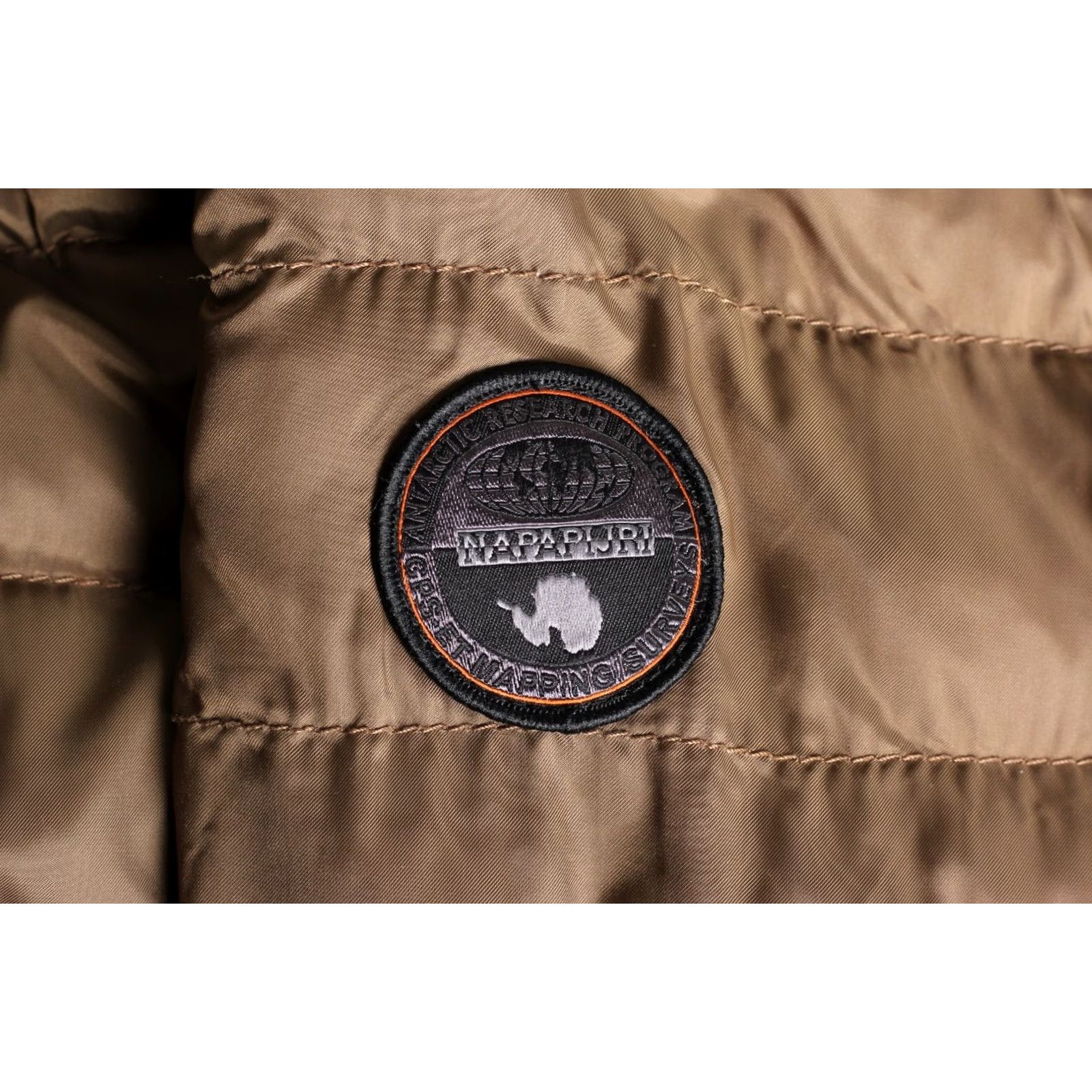 Napapijri NAPAPIJRI Amelup Long Quilted Coat Jacket Women M Hooded Slim Fit MJ3872 Brown Coat, Jacket, Quilted, Hooded, Long, Slim, Designer, Casual Size M / US 6-8 / IT 42-44 - 7 Thumbnail