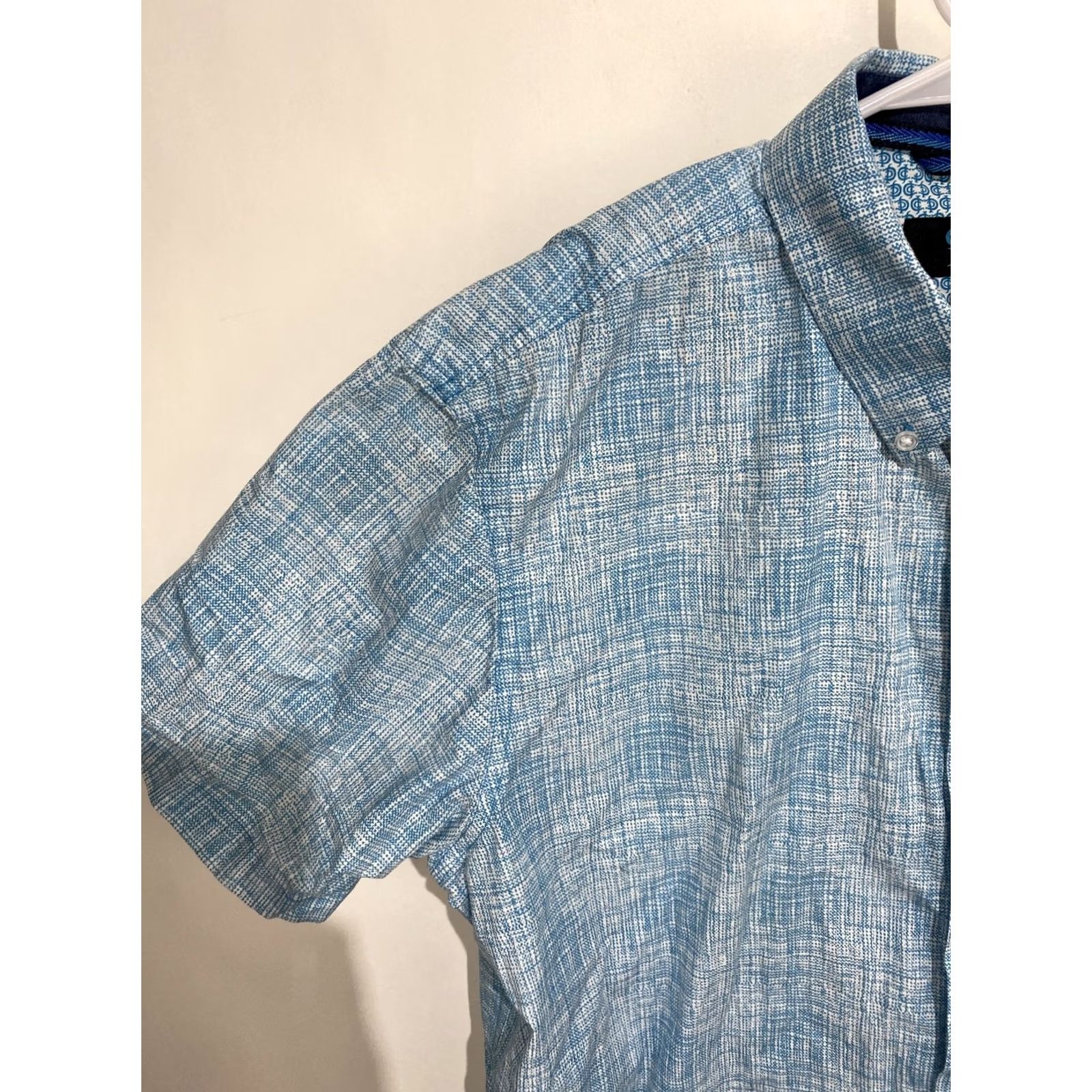 Cody James Cody James Button-Up Short Sleeve Shirt Mens Medium Blue White Plaid Size US M / EU 48-50 / 2 - 3 Thumbnail