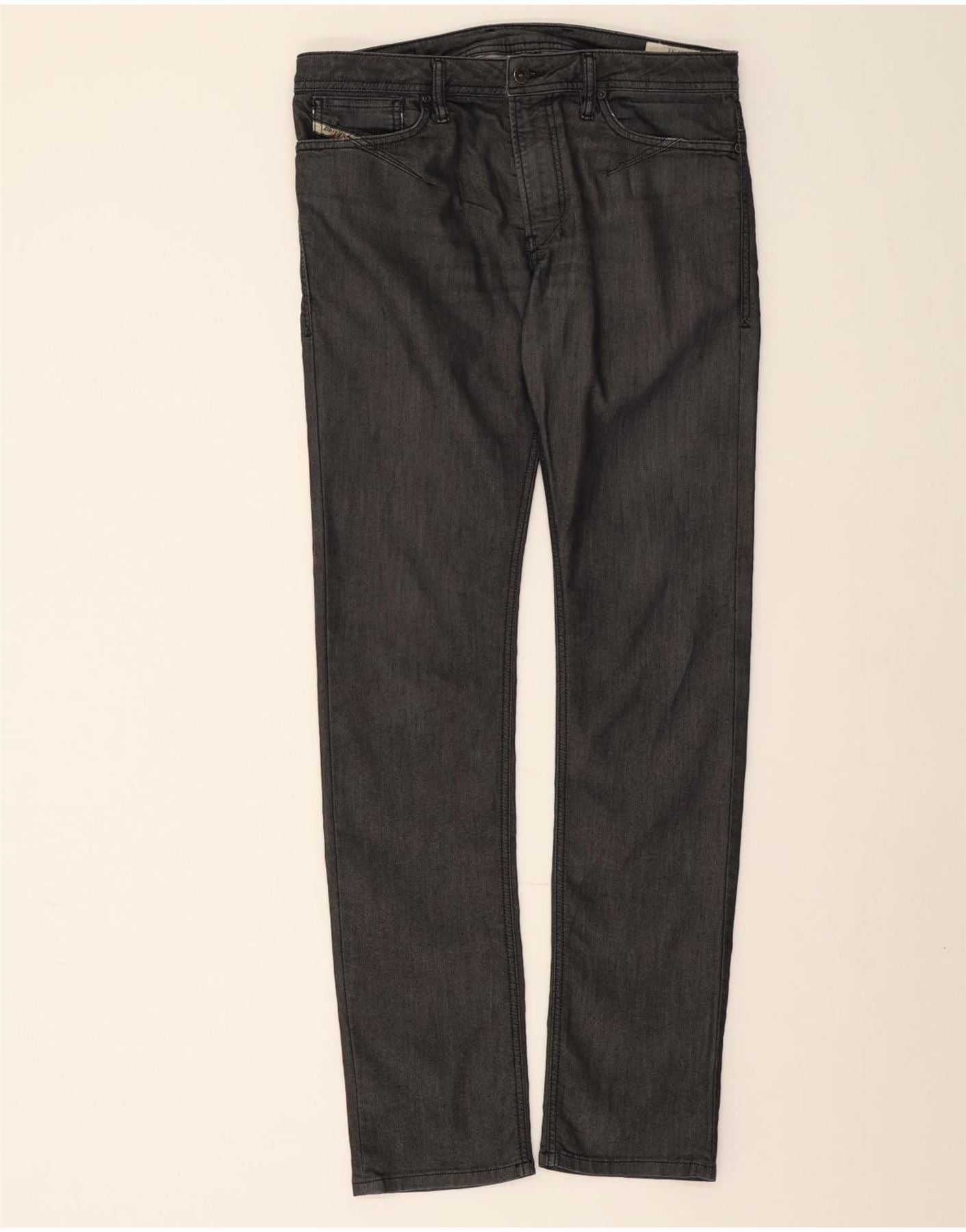 Diesel Womens Shioner Slim Jeans W31 L33 Grey Cotton Size 42" / US 20 - 1 Thumbnail
