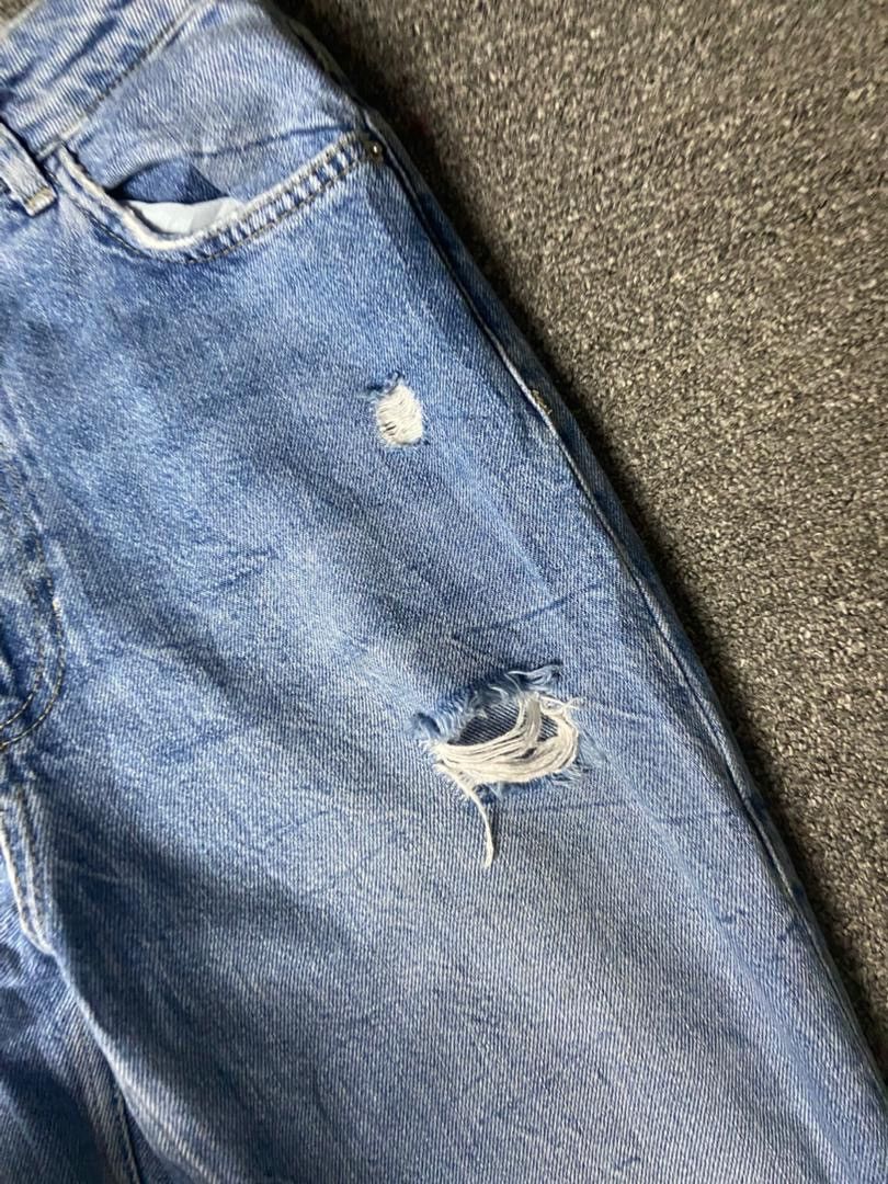 Bershka Bershka Denim Collection Flare Ripped Jeans (172) Size 28" / US 6 / IT 42 - 8 Thumbnail