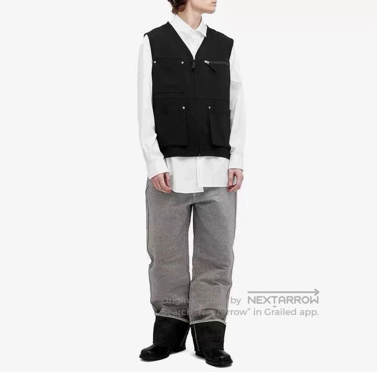 Maison Margiela Maison Margiela 24SS Solid V-Neck Zip Vest. Size US S / EU 44-46 / 1 - 2 Thumbnail