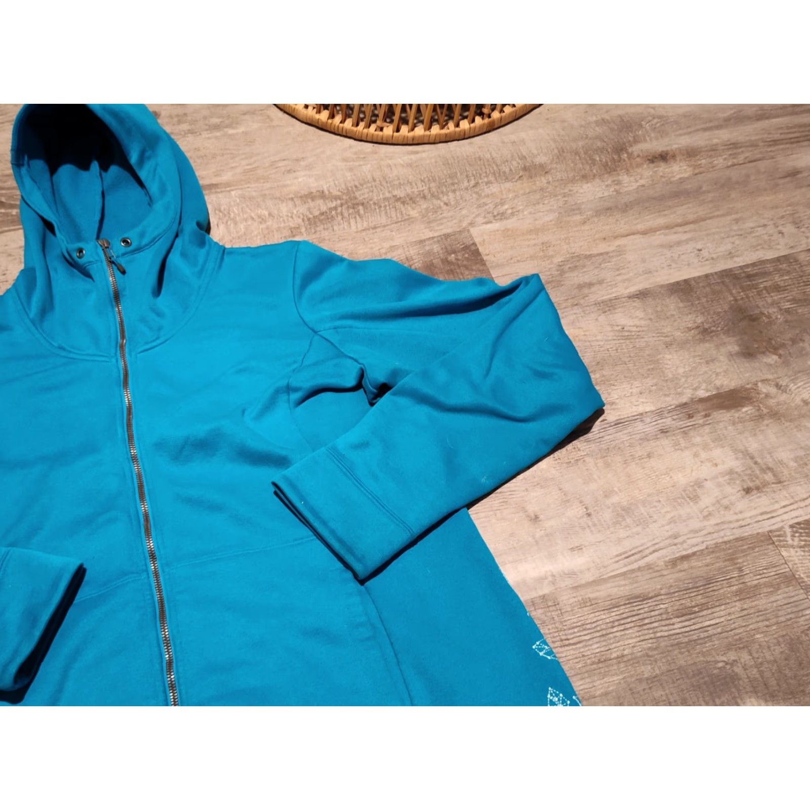 Outdoor Research Outdoor Research Hoodie Womens XL Aqua Blue Athletic Full Zip Hooded Sweatshirt Size XL / US 12-14 / IT 48-50 - 5 Thumbnail
