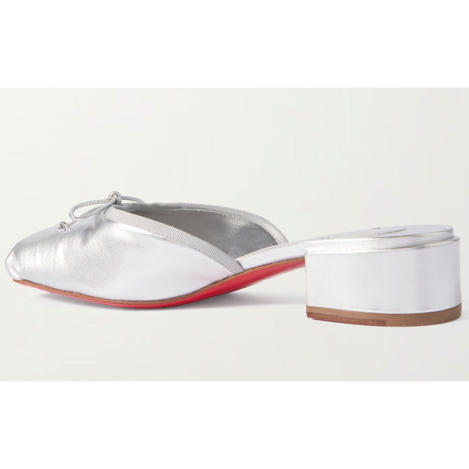Christian Louboutin Christian Louboutin Mimiflirt 30 Silver Ballet Ballerina Size US 10 / IT 40 - 12 Thumbnail