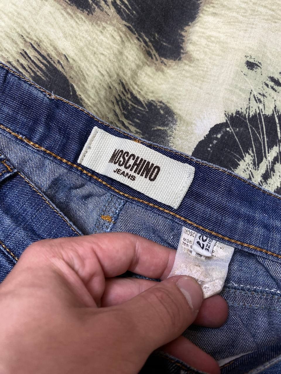 Moschino Y2K Distressed Jeans Moschino logo vintage streetwear Size US 29 - 2 Thumbnail