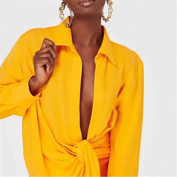 Jacquemus o1g2r1mq1024 Shirt in Orange Size XS / US 0-2 / IT 36-38 - 3 Thumbnail