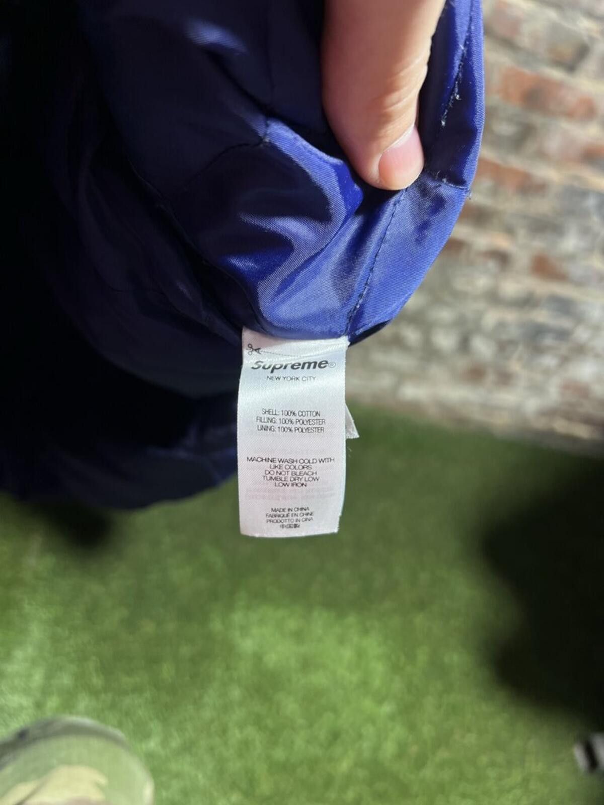 Supreme Supreme Quilted Flannel Green/Purple Sz. M Size ONE SIZE - 4 Thumbnail