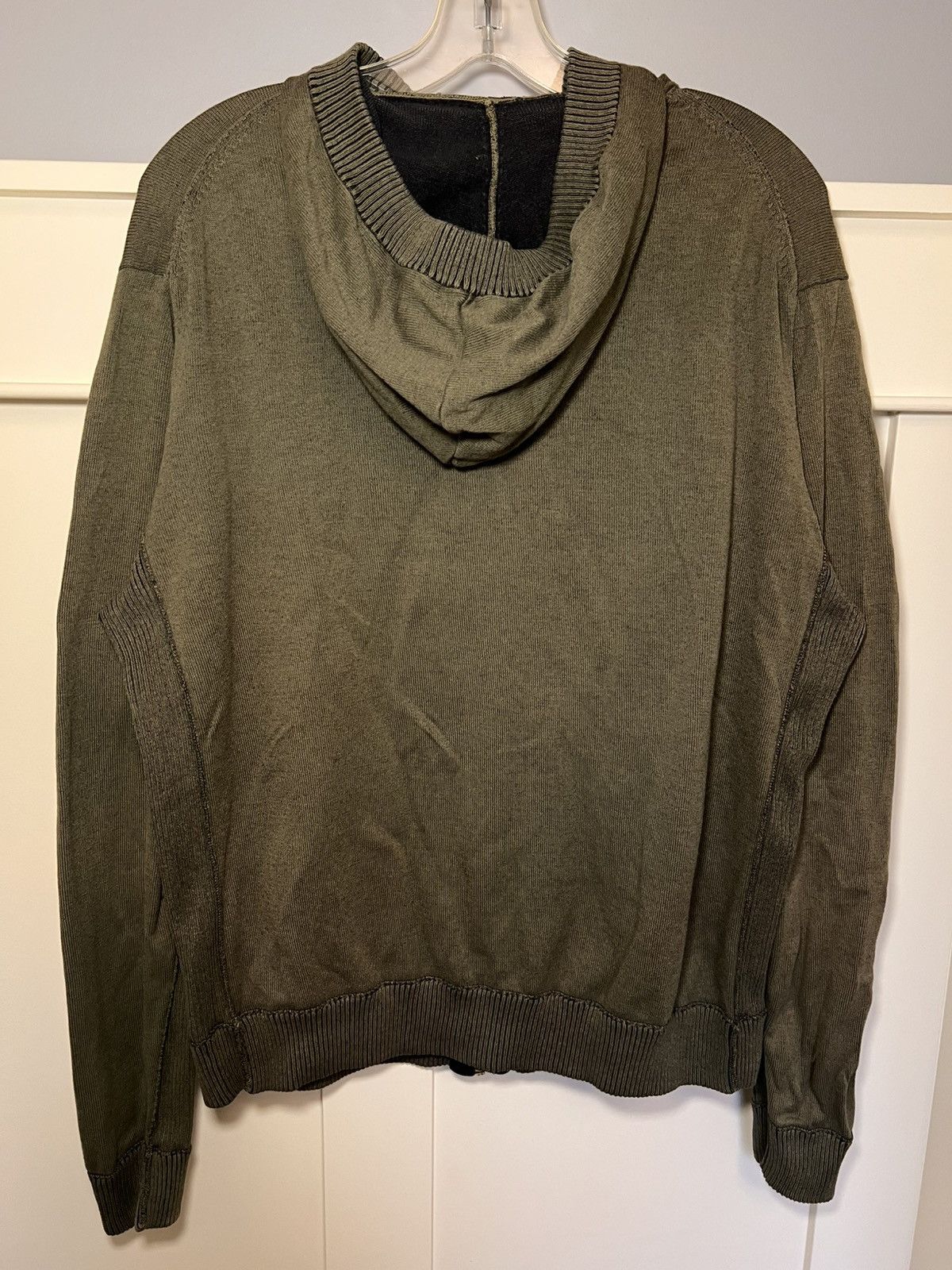 Guess Vintage Guess acid wash knit ribbed zip-up hoodie Size US XL / EU 56 / 4 - 2 Thumbnail