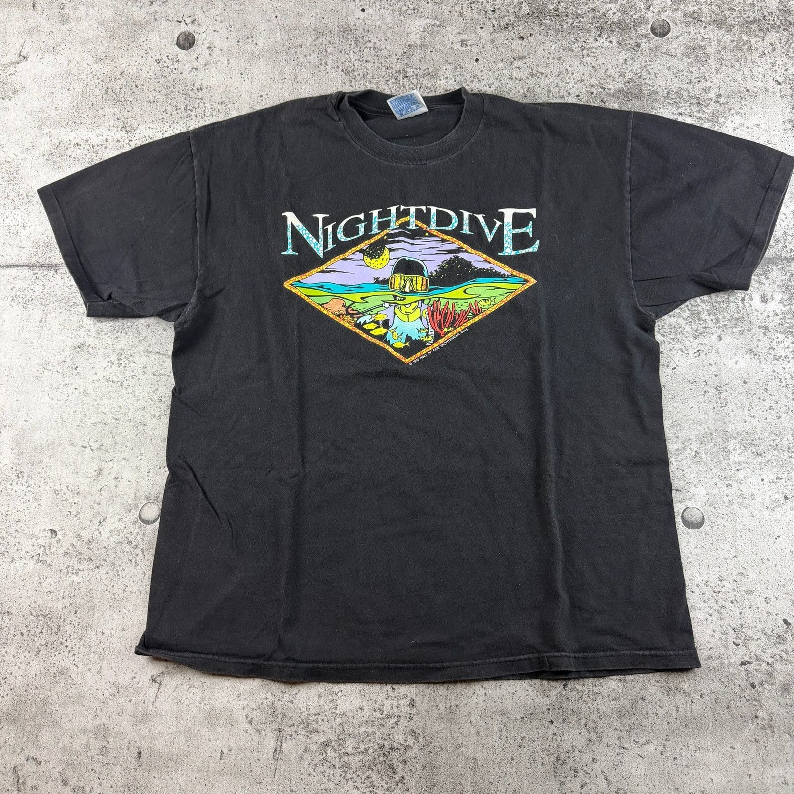 Hanes Vintage Diving Shirt Night Drive Innerspace Divers Size XL Size US XL / EU 56 / 4 - 1 Thumbnail