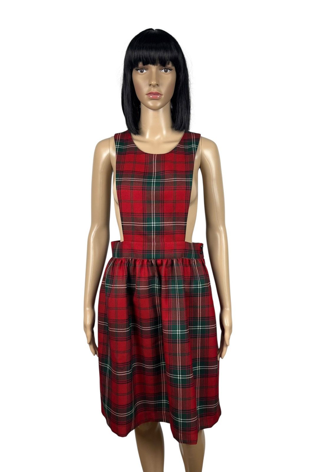 Comme des Garcons SHIRT Comme des Garcons Shirt Plaid Wool Dress Pinafore size XS Size XS / US 0-2 / IT 36-38 - 1 Thumbnail