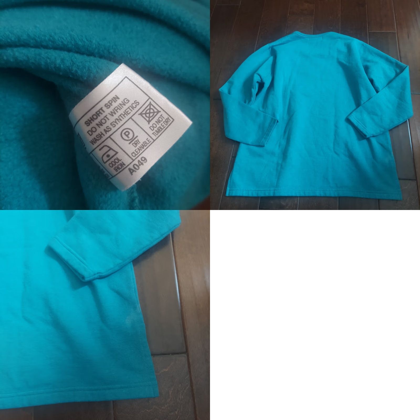 Vintage Holmewood Women's Turquoise Blue Plant Star Print Pullover Sweater Size M 14/16 Sleeve Long Crew Neck Stars Pullover Women M & M Size M / US 6-8 / IT 42-44 - 11 Thumbnail