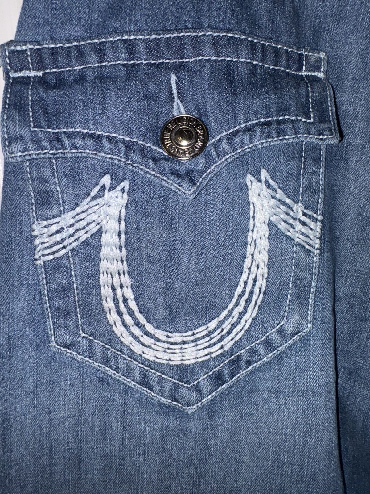 True Religion × Vintage True Religion Joey Super T Jeans Size US 34 / EU 50 - 4 Thumbnail