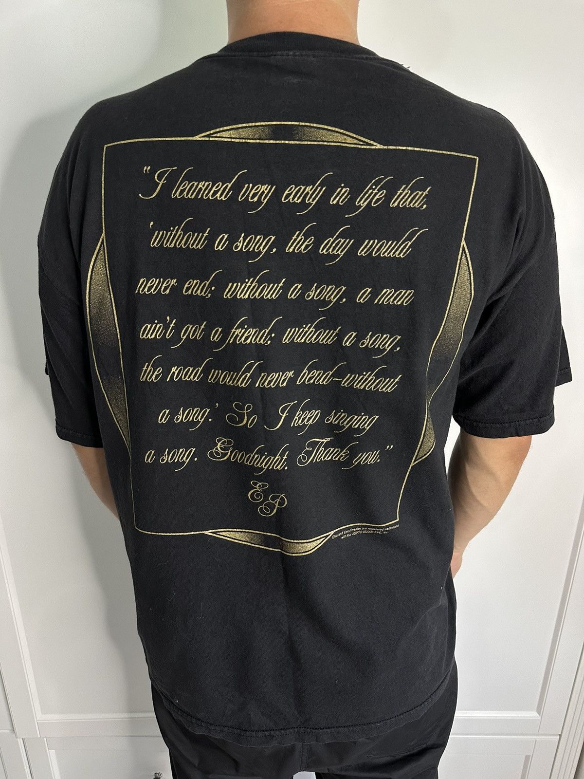 Band Tees × Vintage Vintage Elvis Presley 2000 T-shirt Size US XXL / EU 58 / 5 - 2 Thumbnail