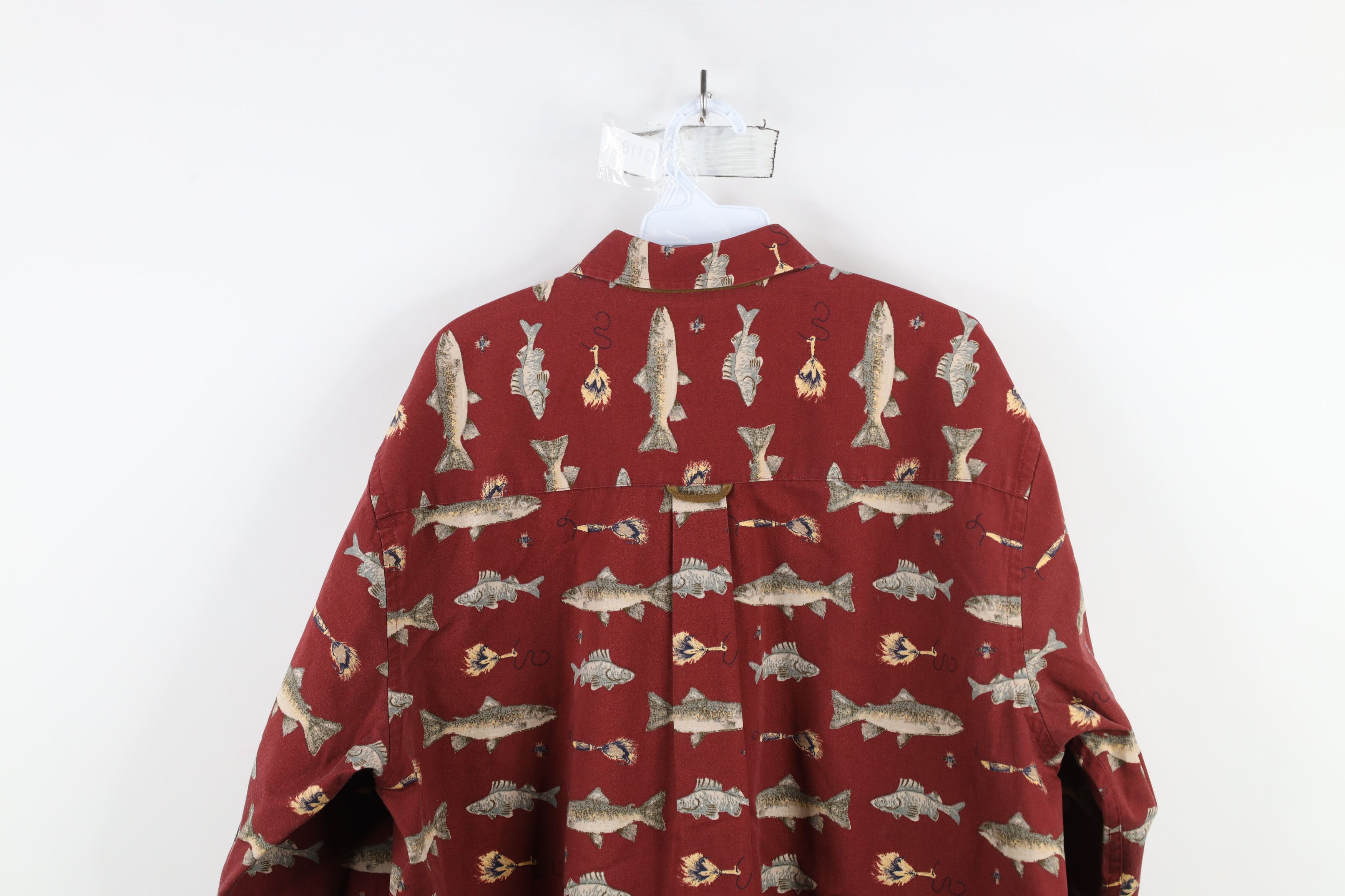 Vintage Vintage 90s Streetwear Nature Over Print Button Down Shirt Size US L / EU 52-54 / 3 - 11 Thumbnail