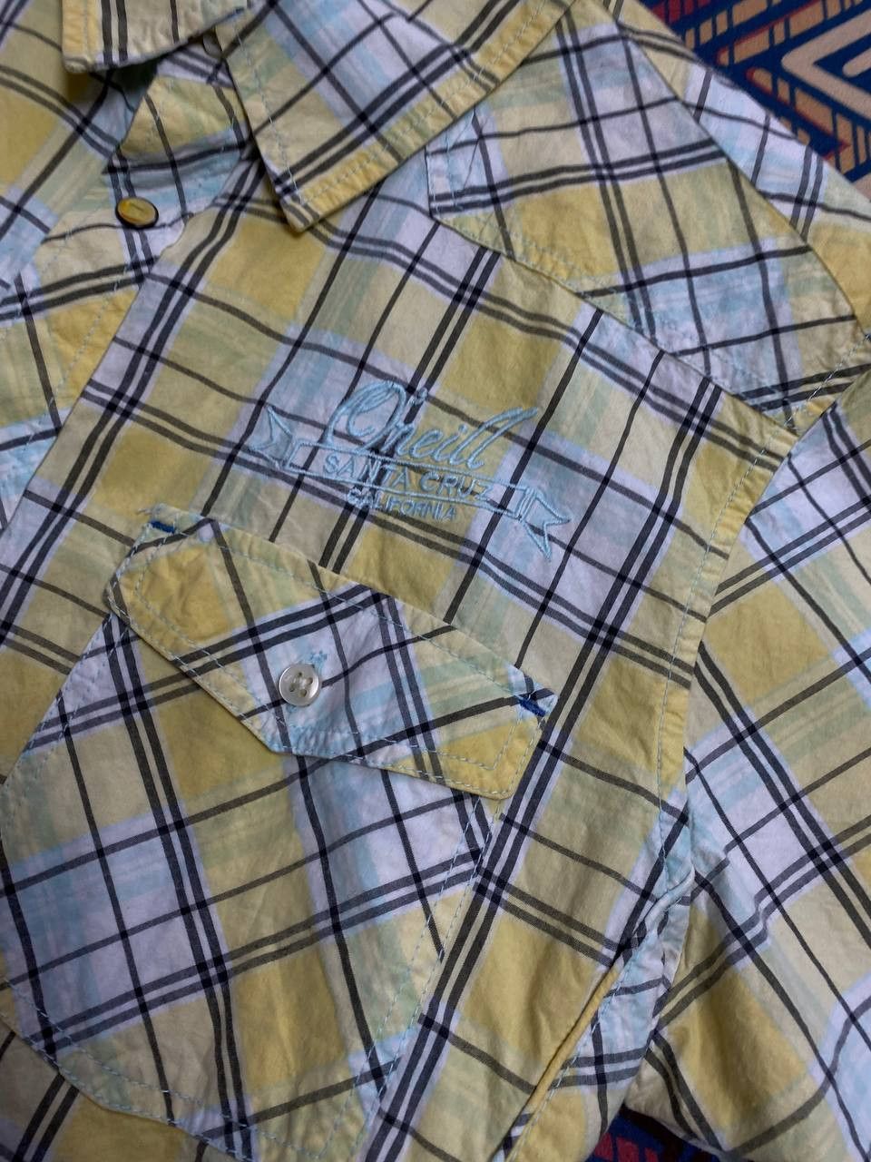 O'Neill × Vintage short sleeves checkered shirt nice design Size US XL / EU 56 / 4 - 12 Thumbnail