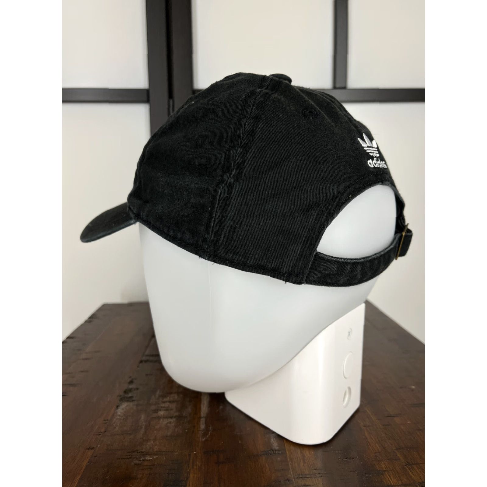 Adidas Adidas Hat Women One Size Black Twill 100% Cotton Trefoil Cap Size ONE SIZE - 5 Thumbnail