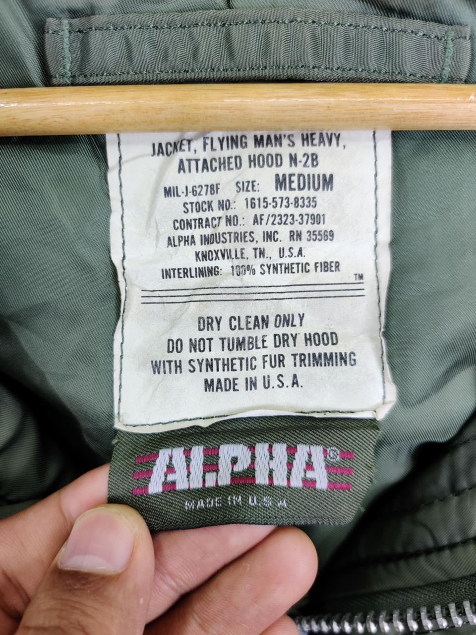 Alpha Industries Vintage 80's Alpha Industries N2B Bomber Fur Jacket Size US M / EU 48-50 / 2 - 16 Thumbnail
