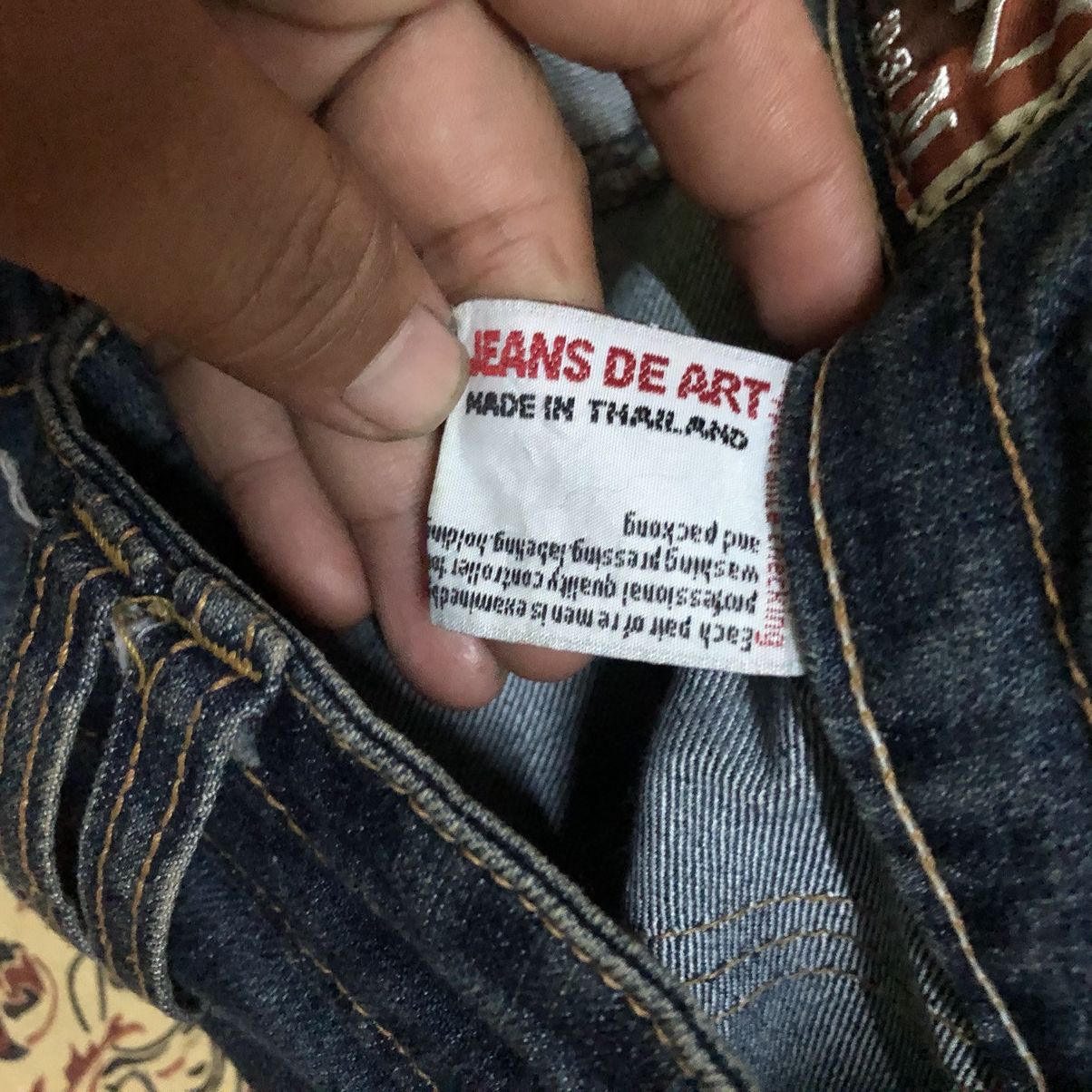 If Six Was Nine × Japanese Brand × Le Grande Bleu (L.G.B.) Jeans De Art Cargo Denim Bush Pants Size US 31 - 4 Thumbnail