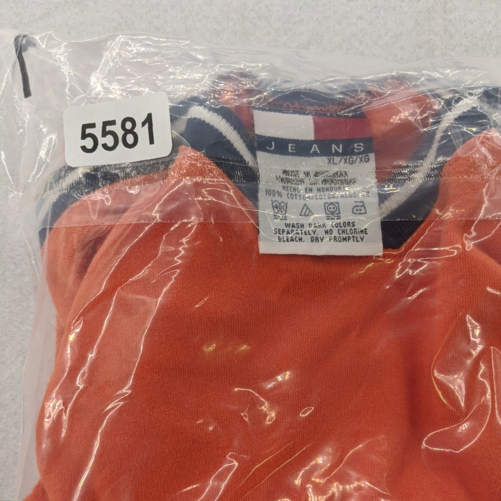 Tommy Hilfiger Tommy Hilfiger Sweater Mens XL Crewneck Pullover Orange Long Sleeve VTG 90s Shirt Size US XL / EU 56 / 4 - 7 Thumbnail