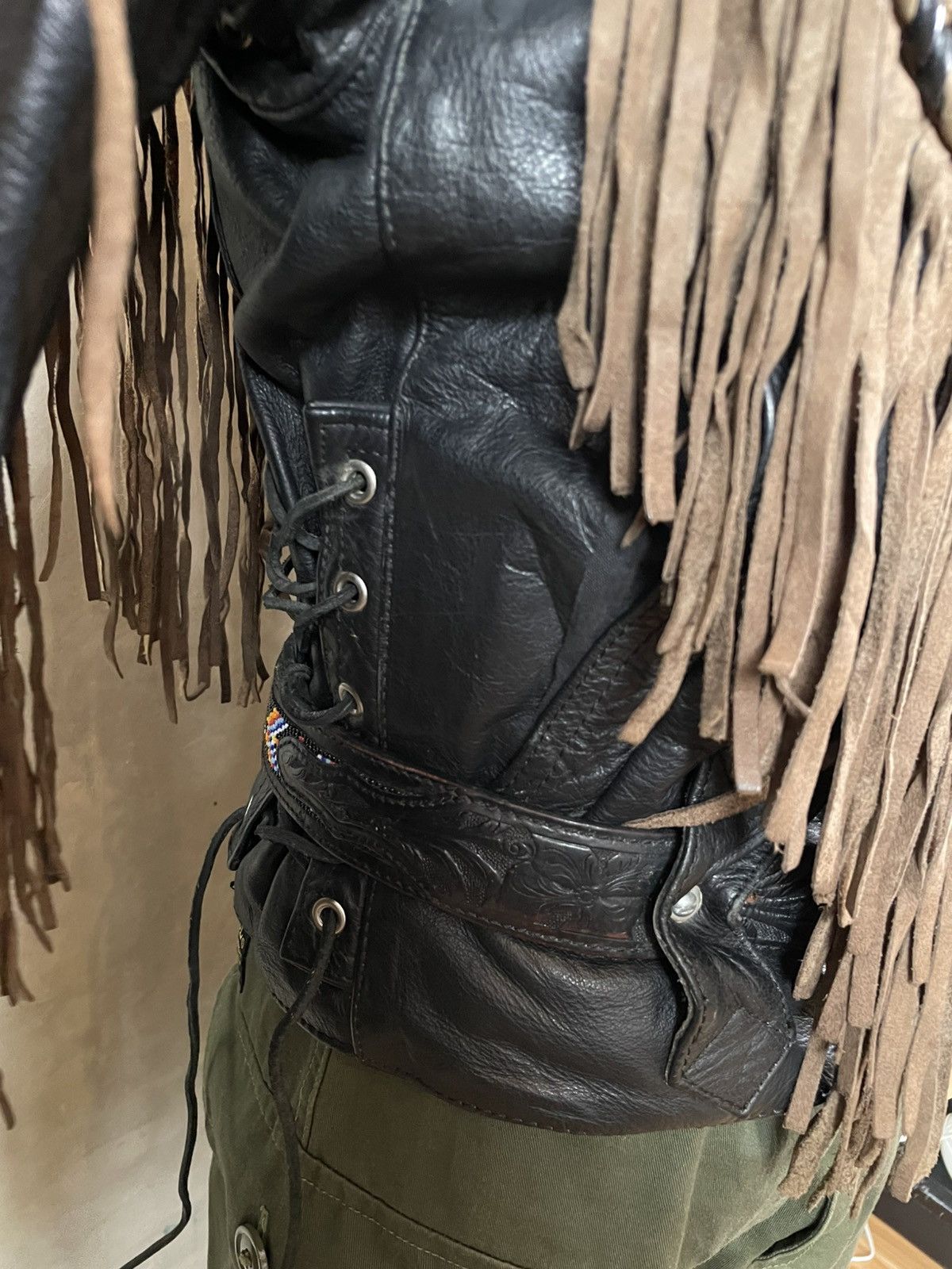 Other Vintage First Genuine Leather Fringe Western Jacket Size US M / EU 48-50 / 2 - 10 Thumbnail