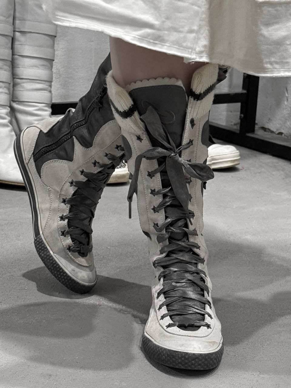 Diesel Rare Diesel Pop star Archive The Voice Leather High Boots Size US 7.5 / IT 37.5 - 7 Thumbnail