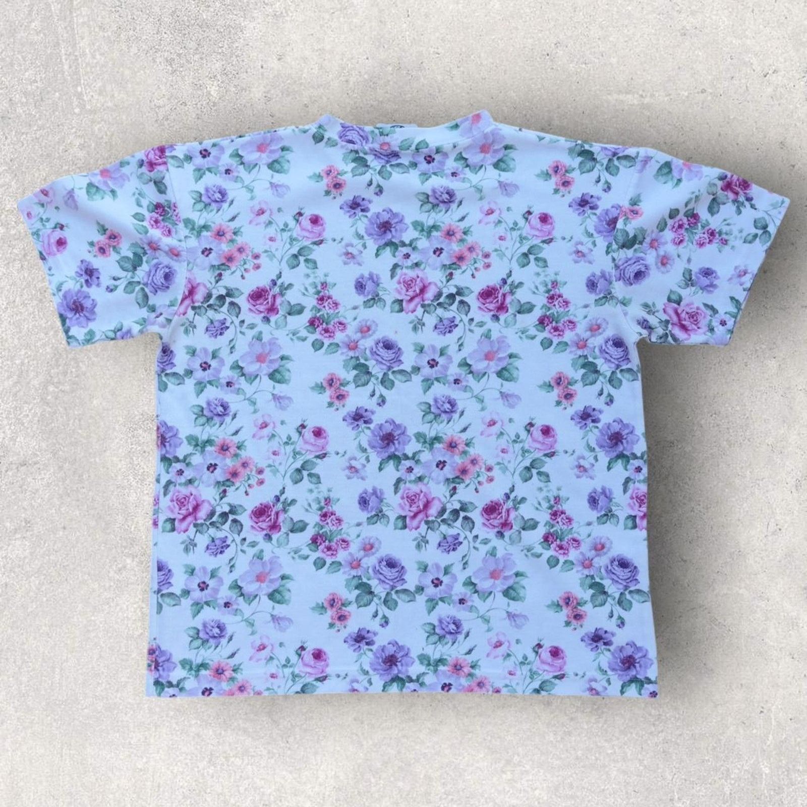 Jordache Vintage 90’s Jordache AOP Floral Print Shirt 💐 Size M / US 6-8 / IT 42-44 - 6 Thumbnail