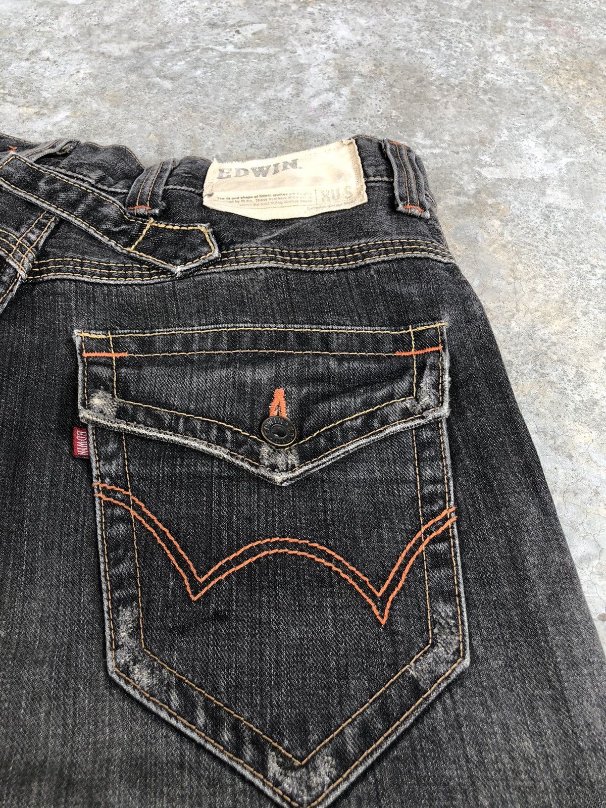 If Six Was Nine Japanese Edwin XV Flared Jeans Distressed buckle back jeans Size US 32 / EU 48 - 18 Thumbnail