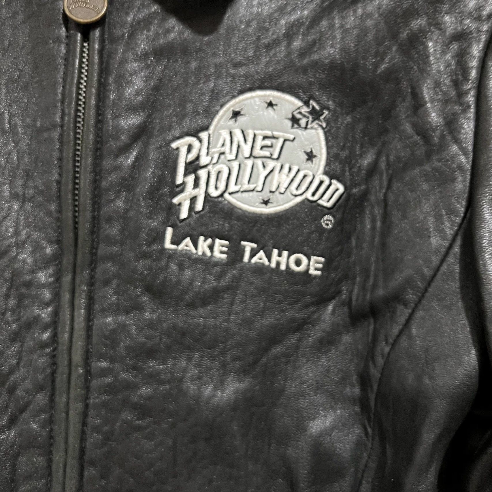 Planet Hollywood VINTAGE Planet Hollywood Leather Jacket Women’s Large Black Motorcycle Jacket Womens Size L / US 10 / IT 46 - 3 Thumbnail