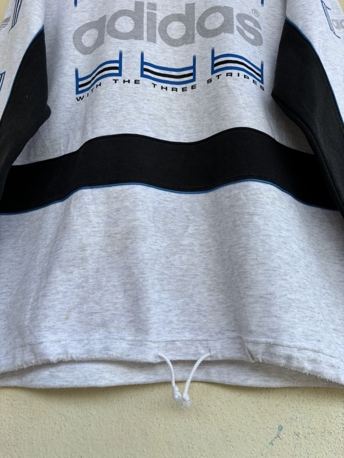 Adidas × Vintage Vintage Adidas Big Logo Hoodie Size US S / EU 44-46 / 1 - 5 Thumbnail