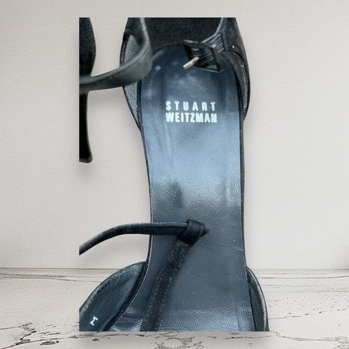 Stuart Weitzman Vintage stuart weitzman Black Tie Satin Heels Shoes Size 8.5 Size US 8.5 / IT 38.5 - 3 Thumbnail