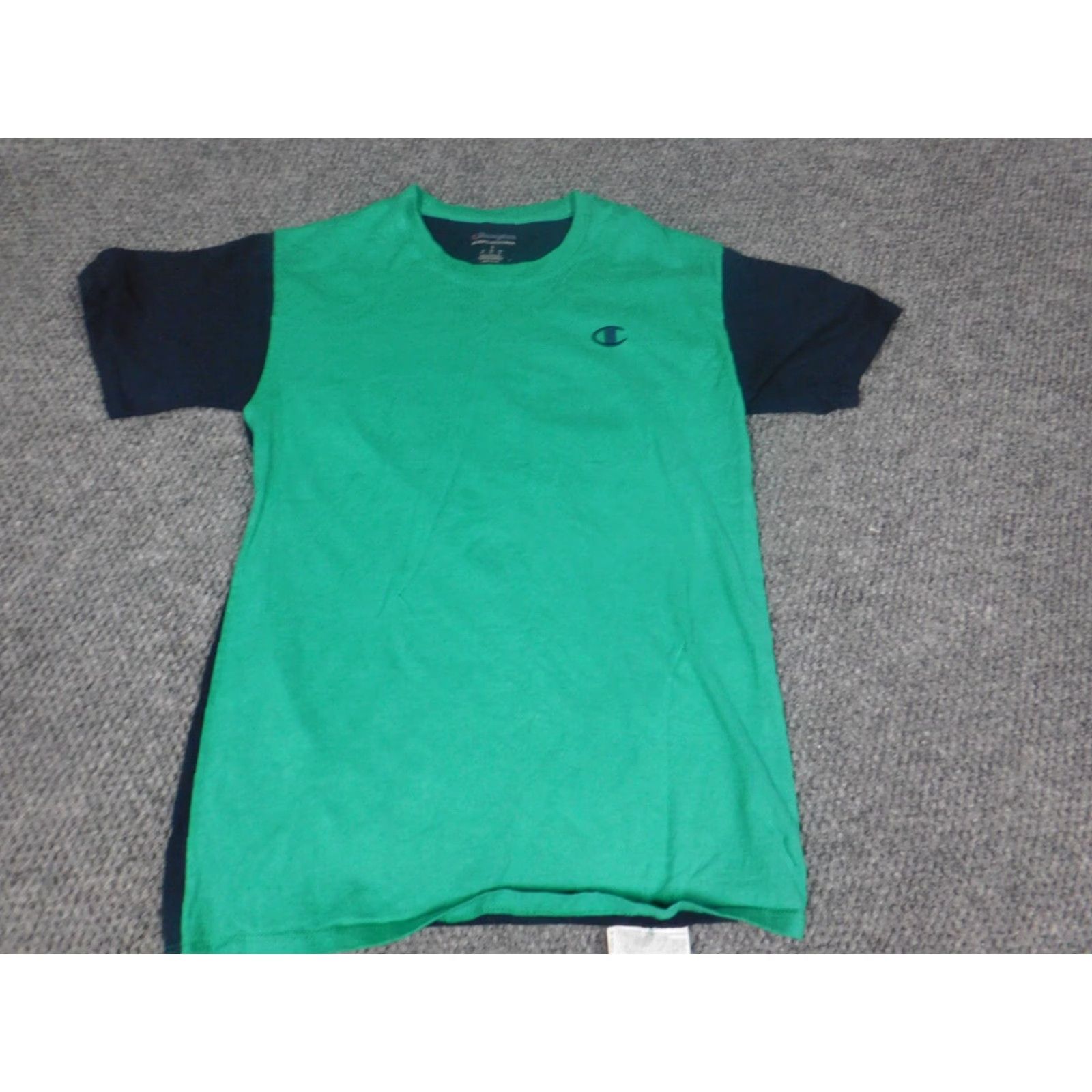 Champion Champion Mens Shirt S Small Blue Casual Short Sleeve Crew Neck Cotton Knit Logo T-Shirt Size US S / EU 44-46 / 1 - 3 Thumbnail