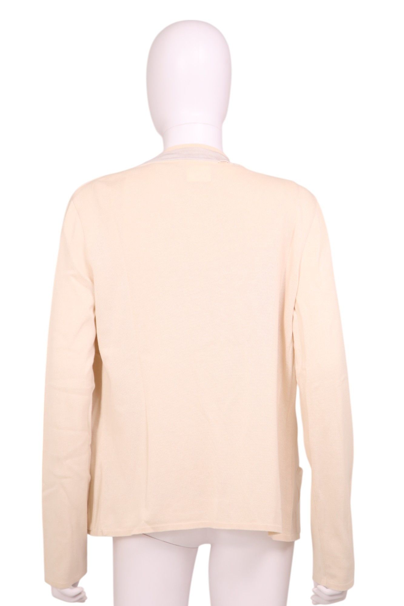 Chanel × Karl Lagerfeld S/S 2003 Cream Knit Twinset Size M / US 6-8 / IT 42-44 - 3 Thumbnail