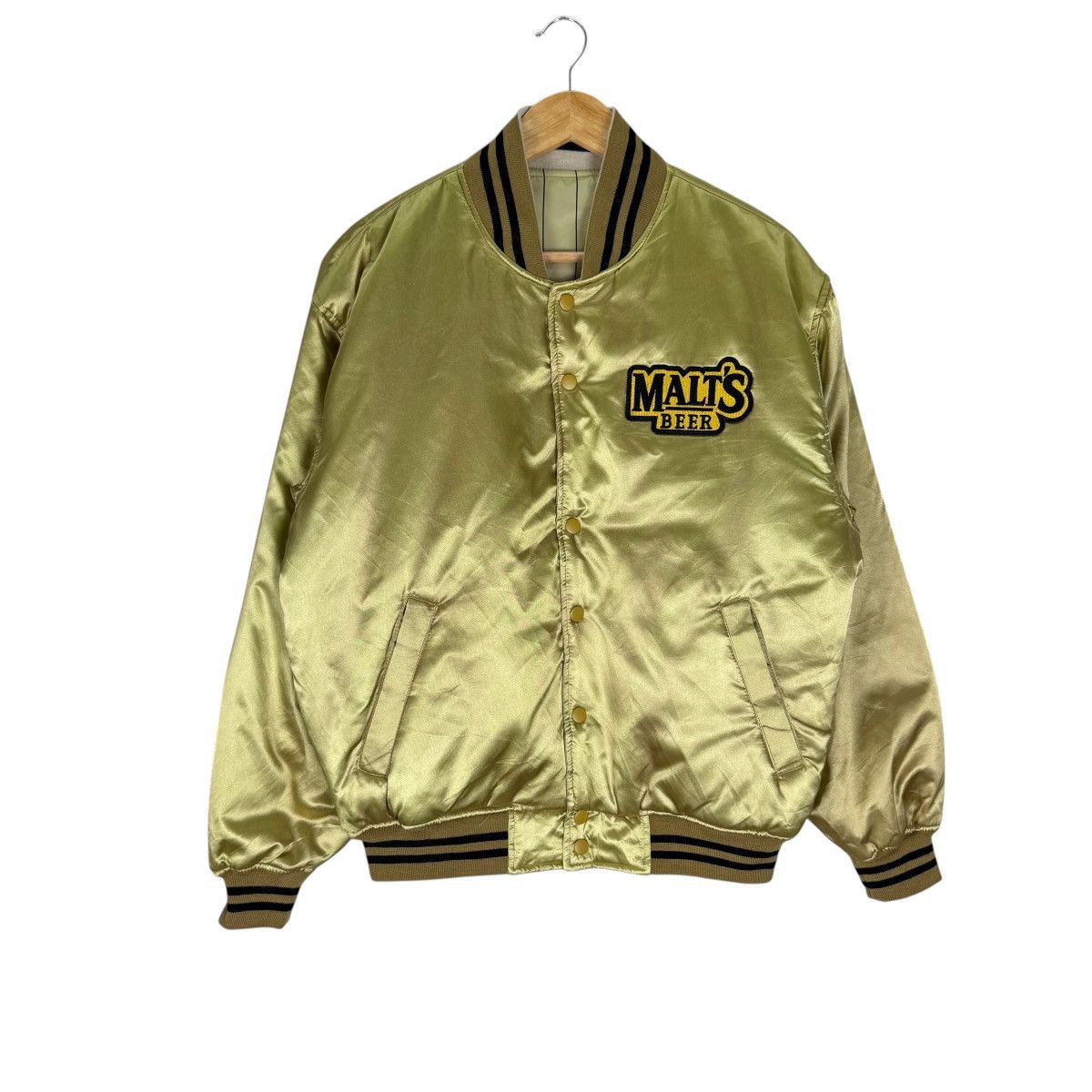 Japanese Brand ☀️VINTAGE MALTS BEER REVERSIBLE BOMBER JACKET Size US M / EU 48-50 / 2 - 8 Thumbnail